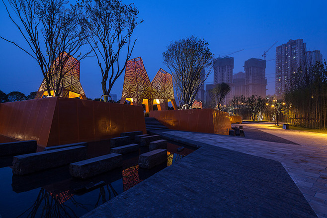 城市亮化的一角&mdash;&mdash;公園景觀照明